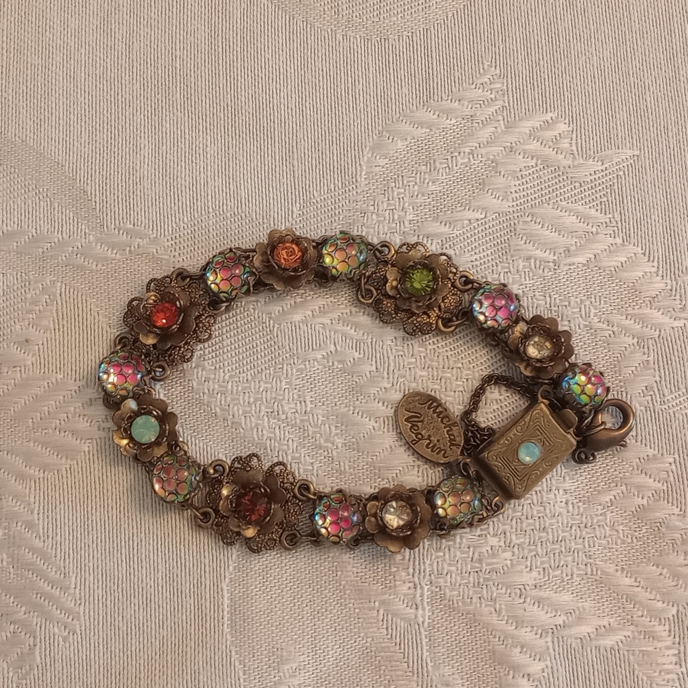 Michal Negrin Multicolor Floral Bracelet